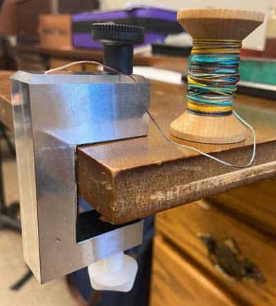 High-quality clamp for wrapping oboe reeds